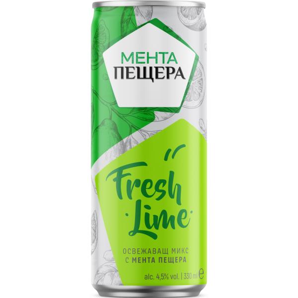 Мента Пещера Фреш лайм 0.330 /12бр.