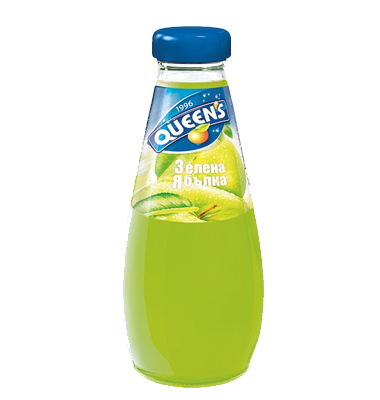 Куинс стъкло зелена ябълка 0.250