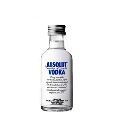0.050л.Миниатюра Водка Абсолют